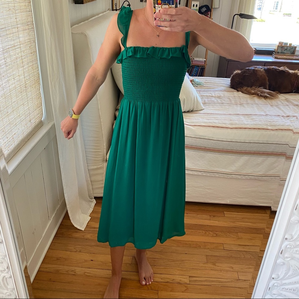 Green Reformation Midi dress